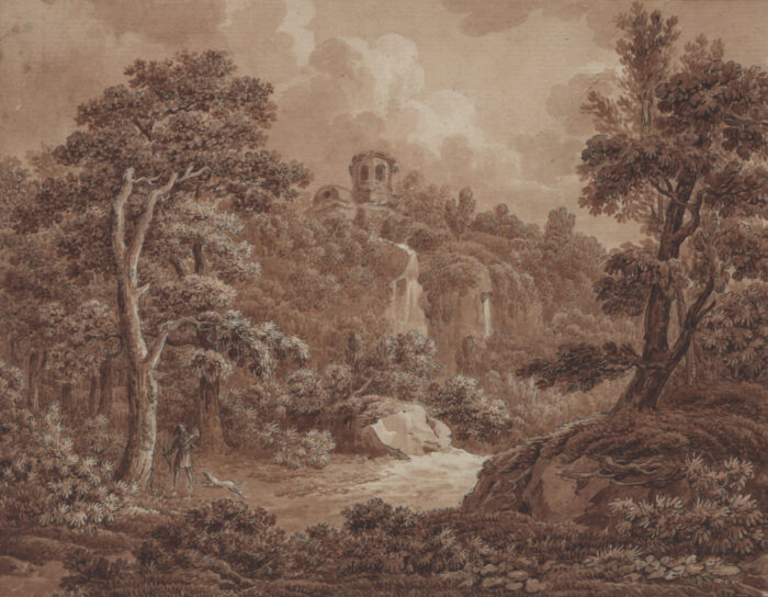 Johann Sebastian Bach - Arkadische Landschaft mit Jager und Hund